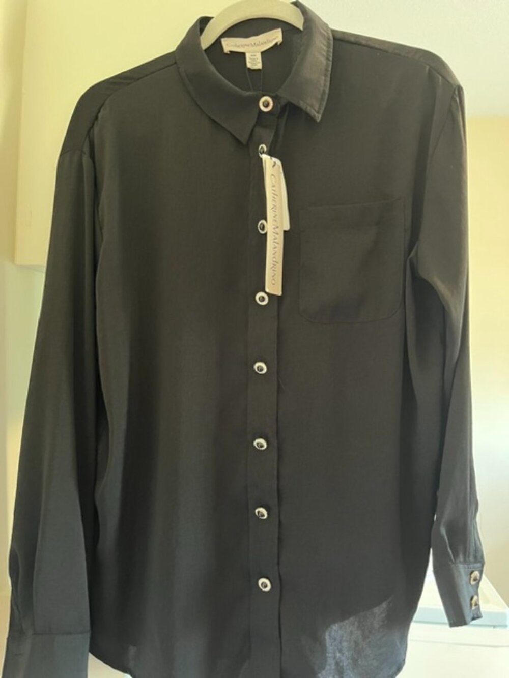 Catherine Malandrino black long sleeve blouse.